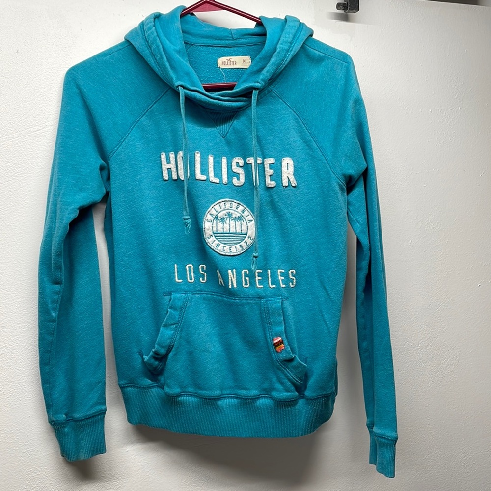 Hollister light blue hoodie